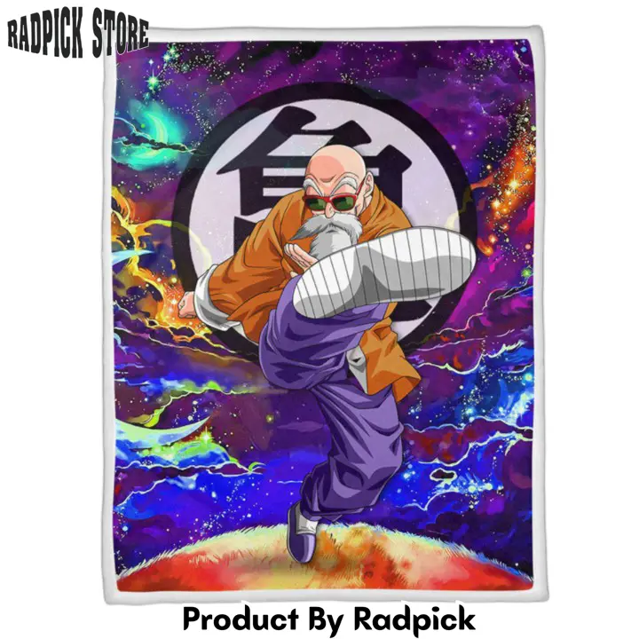Dragon ball master roshi blanket custom anime galaxy style  rp0152224